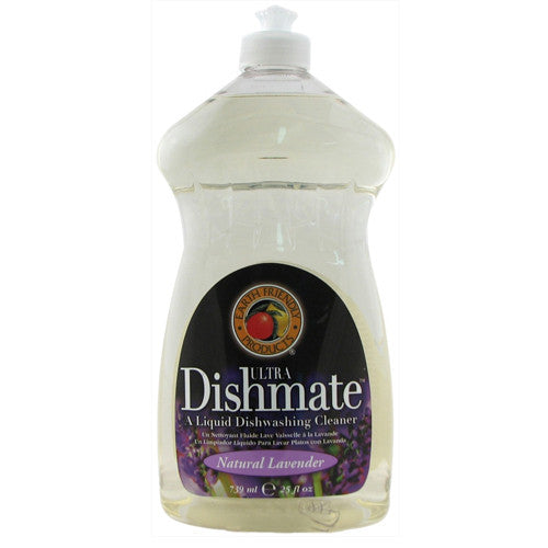 Earth Friendly Dishmate Ultra Liquid Dishwashing Cleaner, Natural Lavender - 25 Oz
